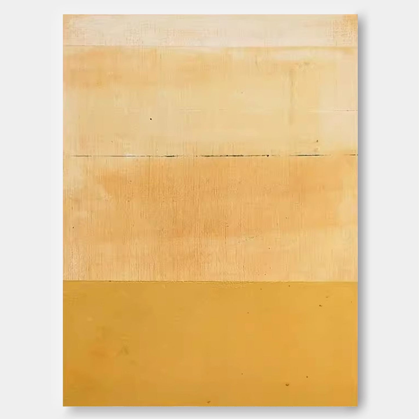 Serene Minimalist Oil Painting in Warm Earthy Tones for Modern Home Decor