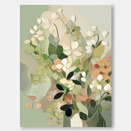 Elegant Floral Oil Painting for Chic Home Décor