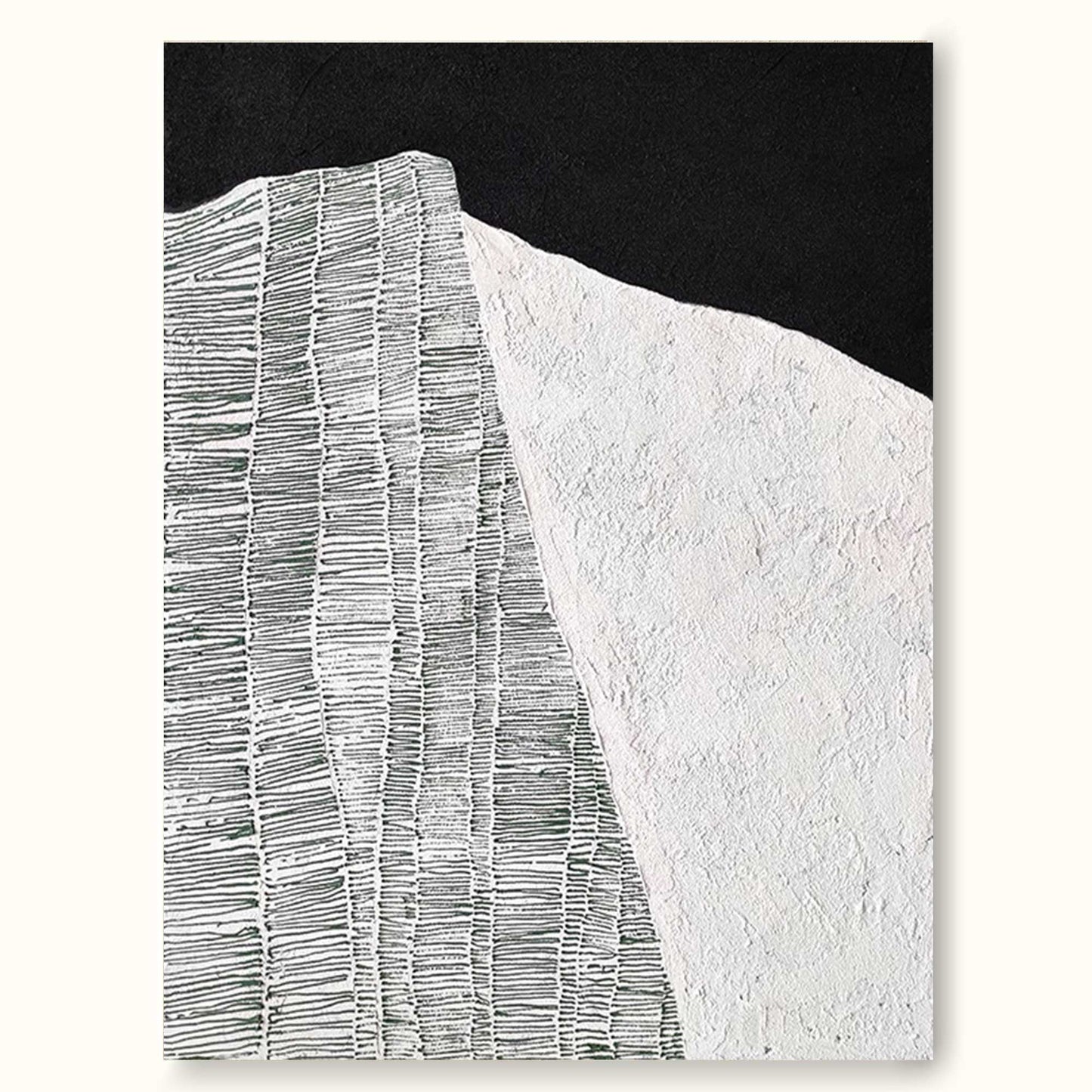 Elegant Minimalist Abstract Oil Painting for Modern Home Decor