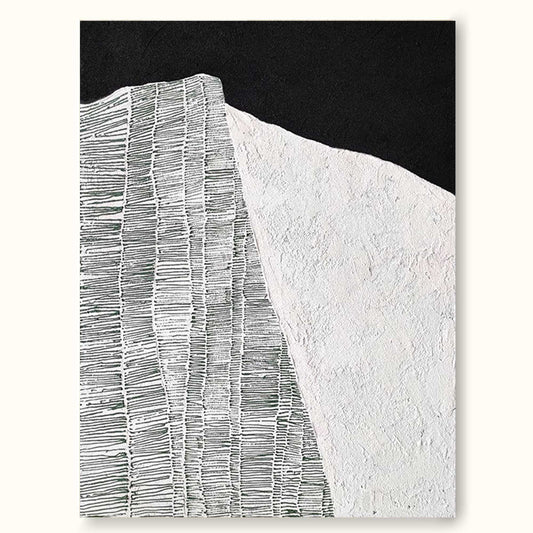 Elegant Minimalist Abstract Oil Painting for Modern Home Decor