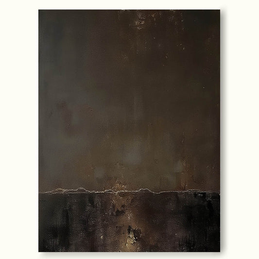 Elegant Minimalist Abstract Oil Painting for Modern Home Decor
