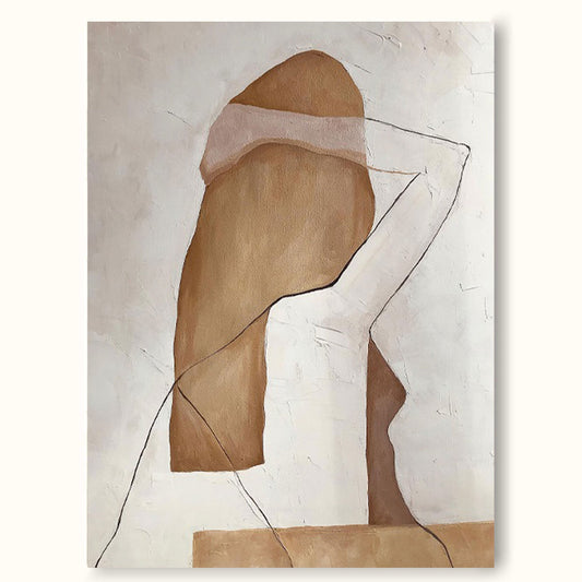 Contemporary Minimalist Figure Art for Modern Home Decor