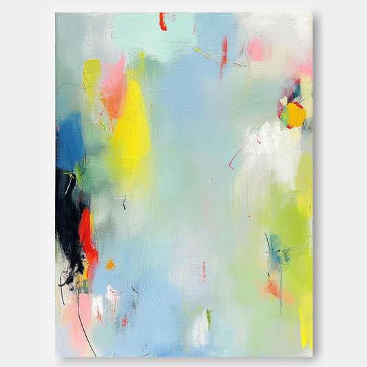 Vibrant Abstract Oil Painting for Modern Home Decor and Art Enthusiasts