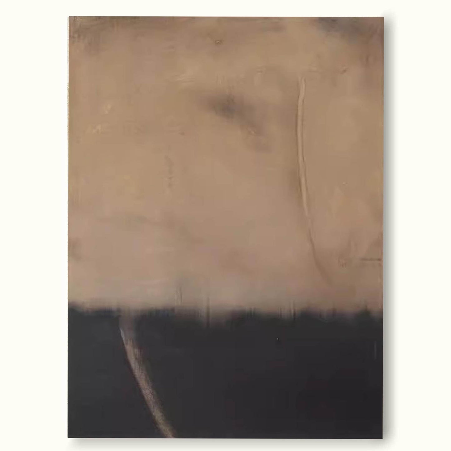 Elegant Minimalist Abstract Oil Painting for Modern Home D√©cor