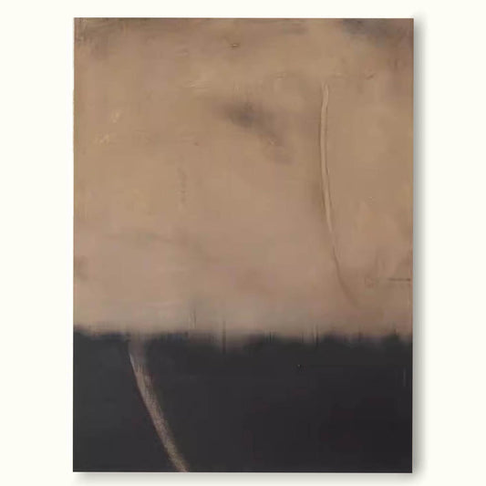 Elegant Minimalist Abstract Oil Painting for Modern Home D√©cor