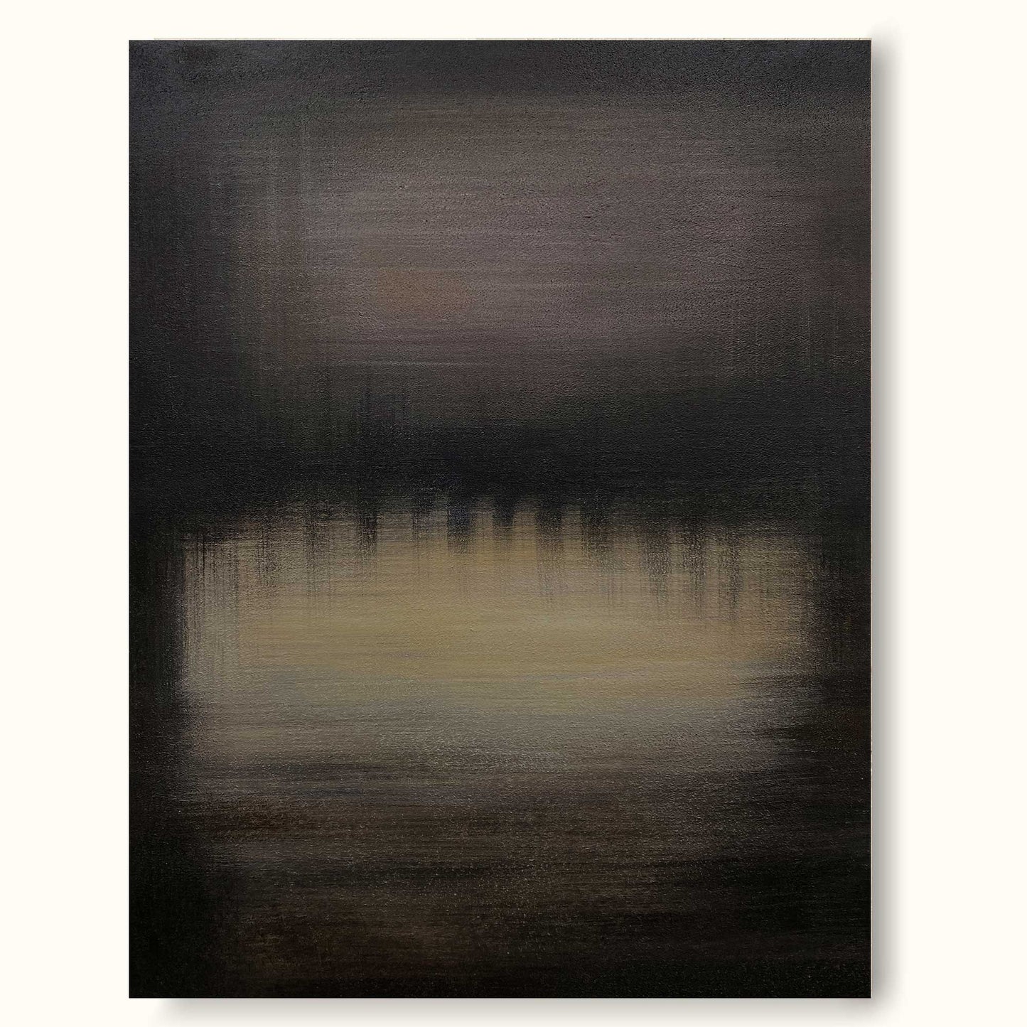 Serene Minimalist Abstract Oil Painting for Modern Home Decor