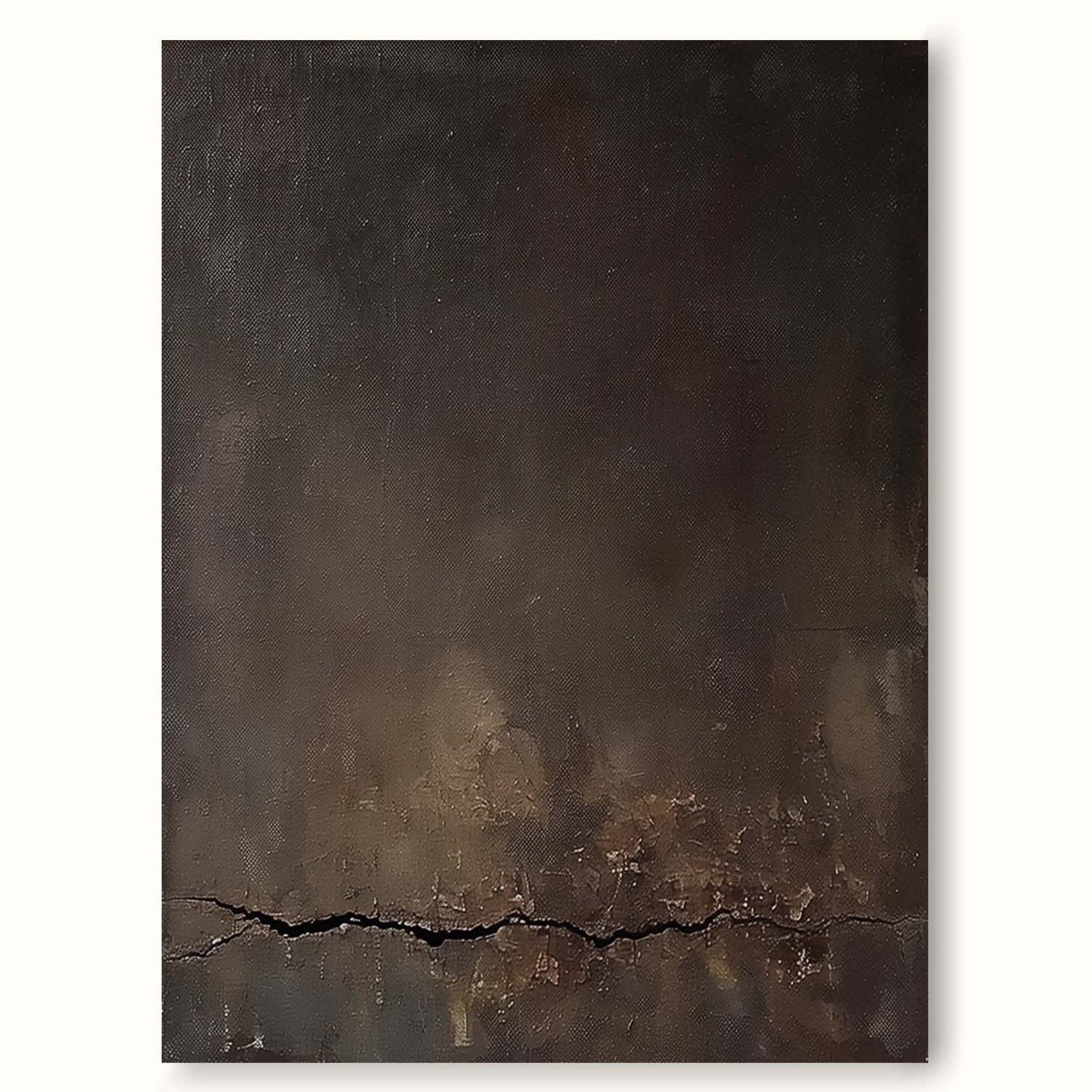 Elegant Minimalist Abstract Oil Painting for Contemporary Home Decor