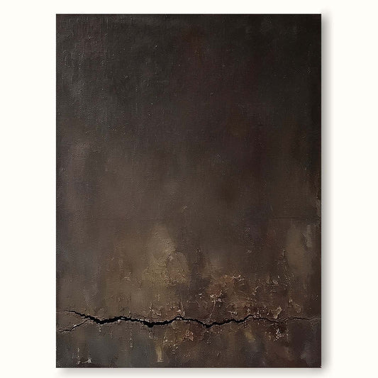 Elegant Minimalist Abstract Oil Painting for Contemporary Home Decor