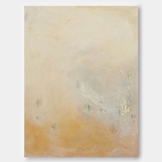 Serene Abstract Oil Painting for Home Decor – Minimalist Wall Art
