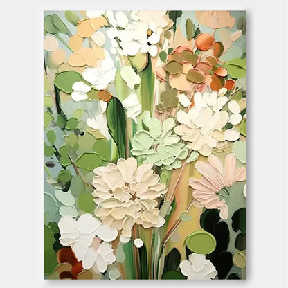 Colorful Floral Oil Painting for Elegant Home Decor