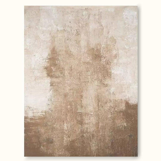 Serene Minimalist Abstract Oil Painting for Elegant Home Decor