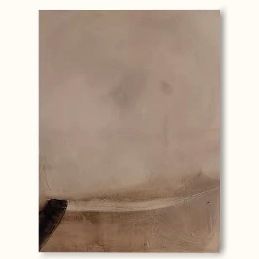 Elegant Minimalist Abstract Oil Painting for Modern Home Decor