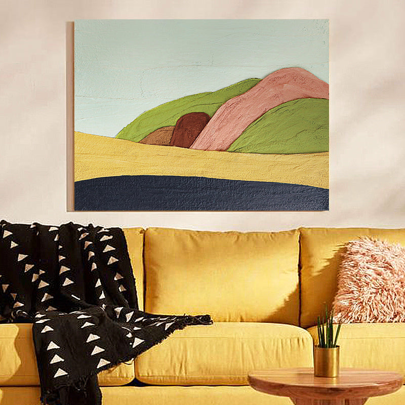 Minimalist Mountain Scenery Modern Oil Painting 427PW