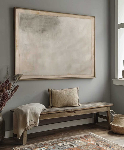 Contemporary Vintage Abstract Oil Painting for Modern Home Decor