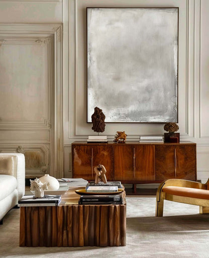 Modern Minimalist Abstract Oil Painting for Contemporary Home Decor