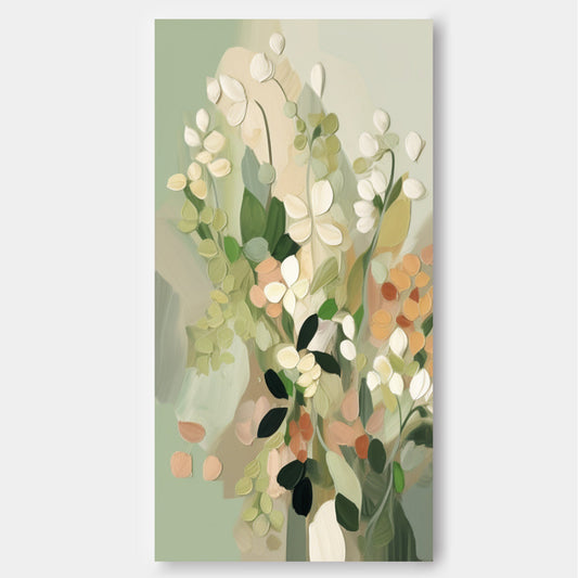 Elegant Floral Oil Painting for Modern Home Decor and Art Enthusiasts