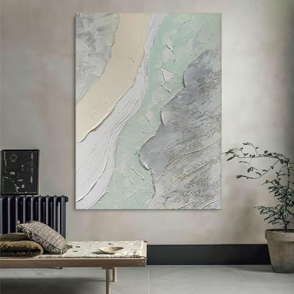 Serene Abstract Oil Painting Wall Art for Modern Home Décor