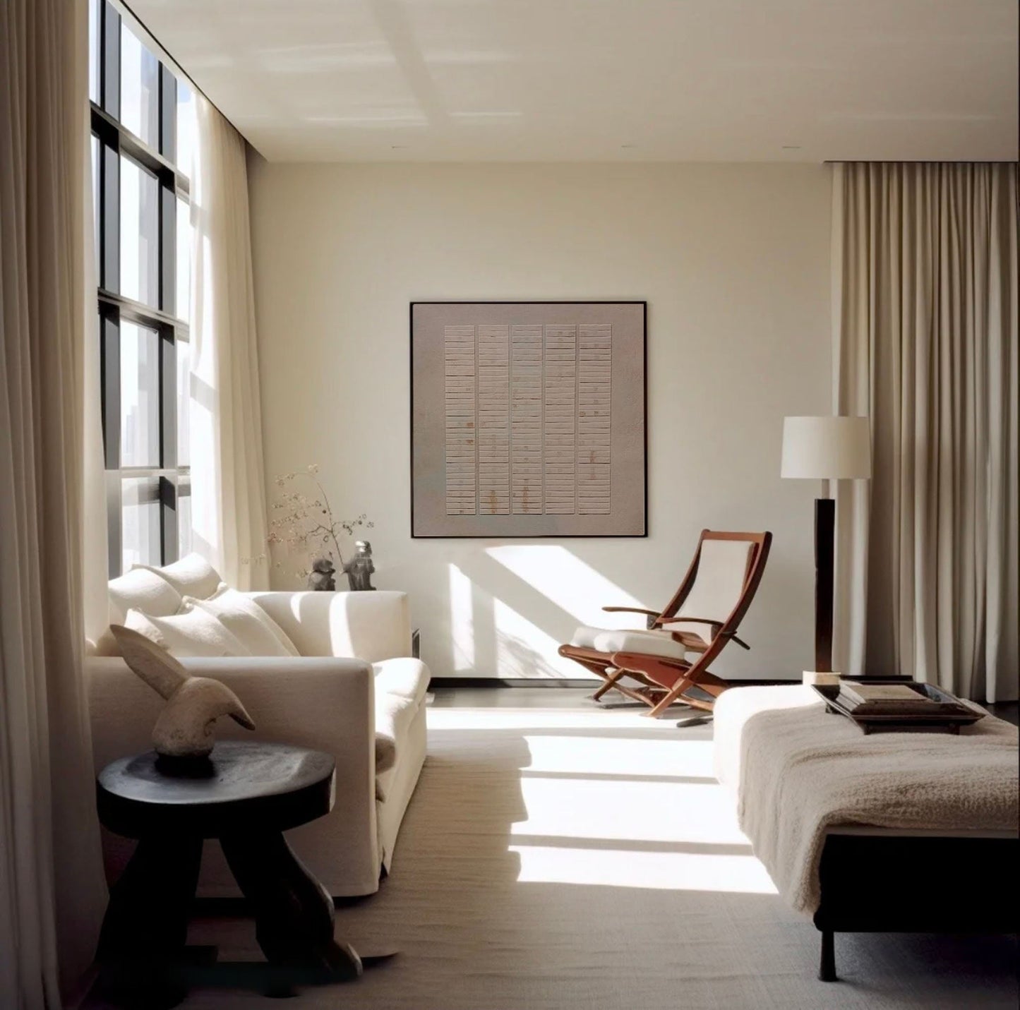 Contemporary Abstract Wall Art for Modern Home Decor in Neutral Tones