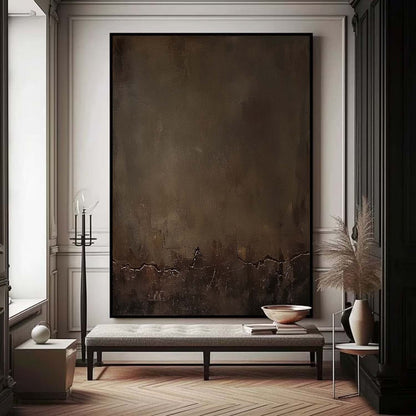 Elegant Minimalist Abstract Oil Painting for Modern Home Decor