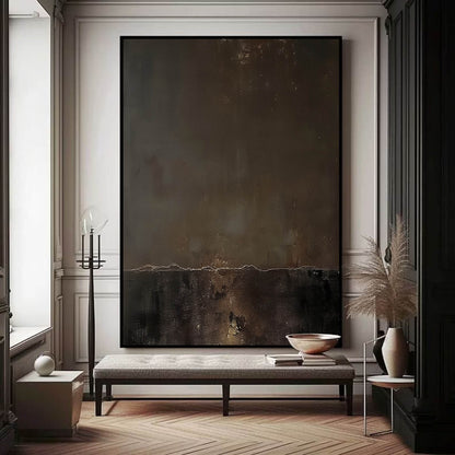 Elegant Minimalist Abstract Oil Painting for Modern Home Decor