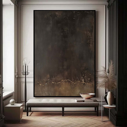 Elegant Minimalist Abstract Oil Painting for Modern Home Decor