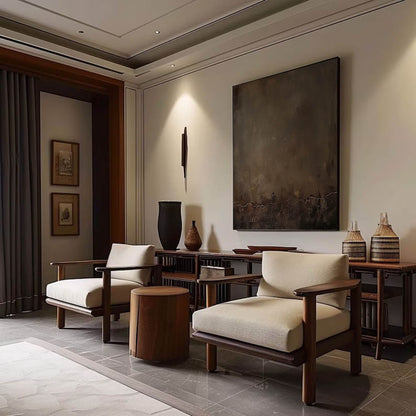Elegant Minimalist Abstract Oil Painting for Modern Home Decor