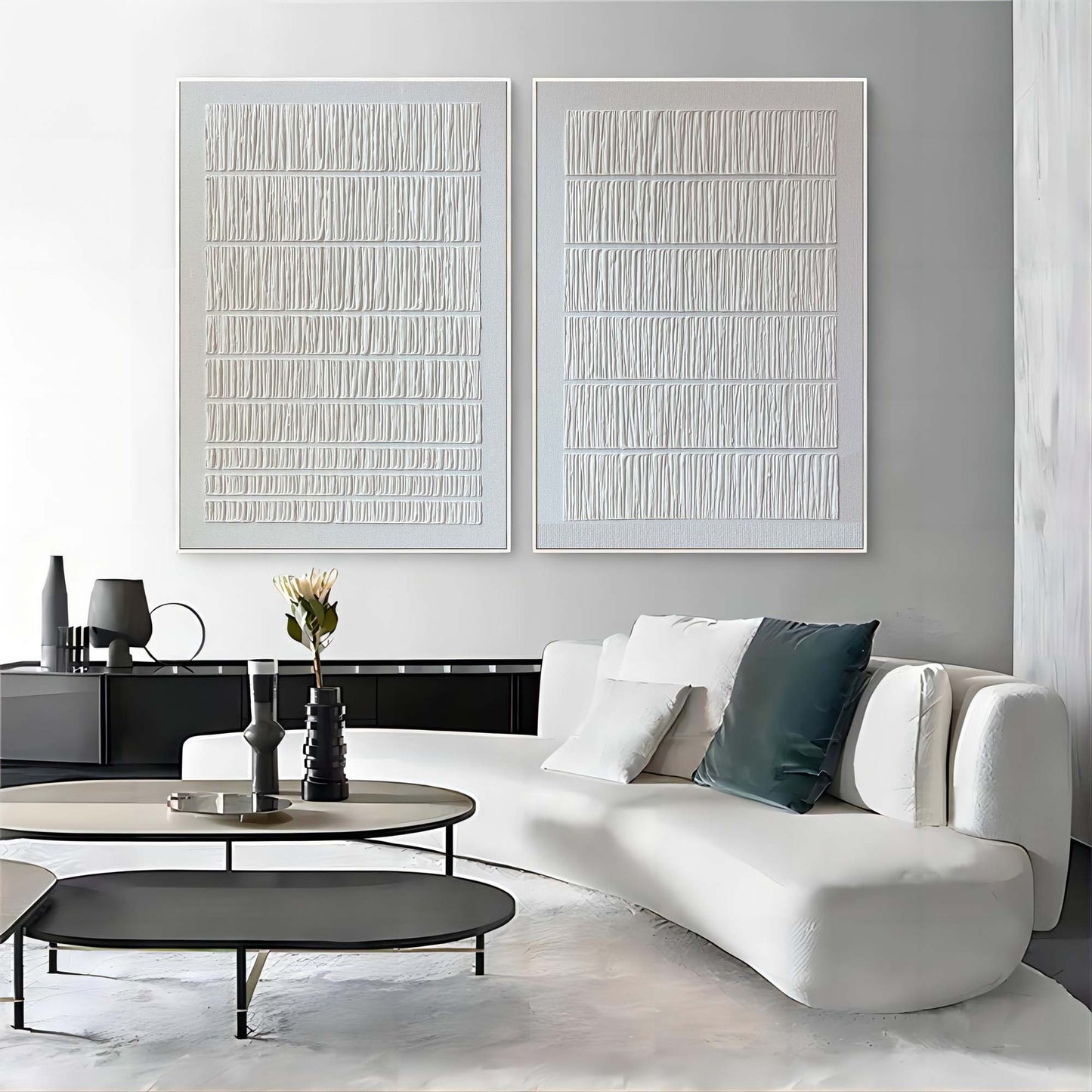 Modern Textured Abstract Oil Paintings for Contemporary Home Decor