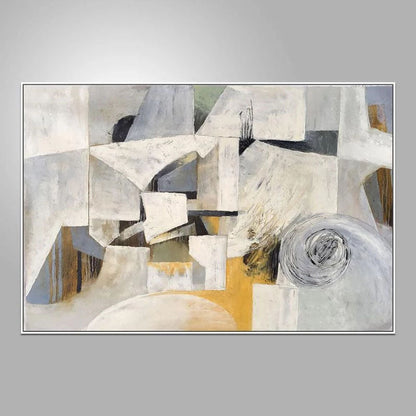Dynamic Abstract Ocean Scene with Surfer - Vibrant Oil Painting Art for Home Decor