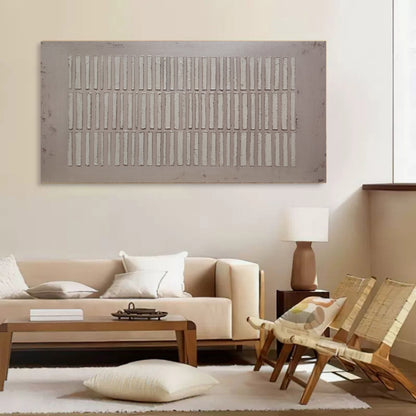 Minimalist Wabi-Sabi Oil Painting for Contemporary Home Decor