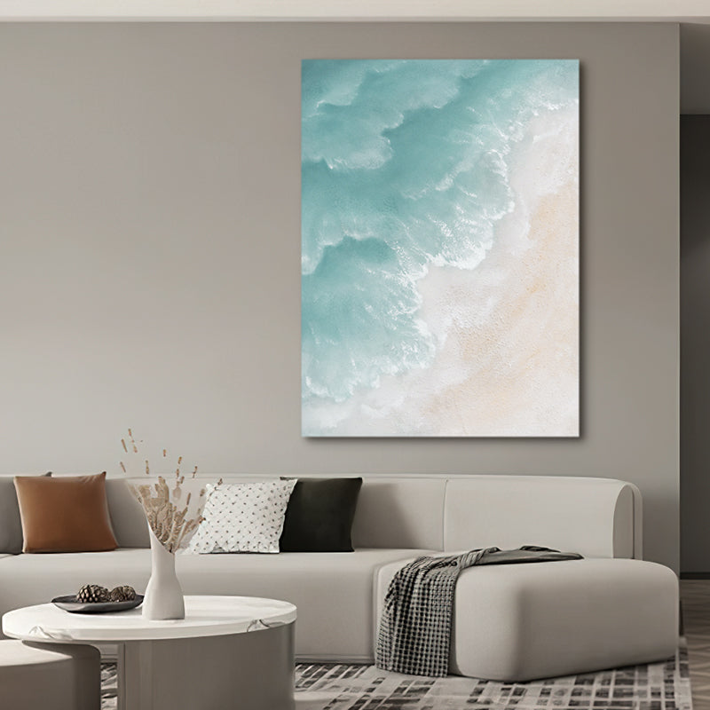 Coastal Waves California Style Tide Foam Oil Painting 126CW