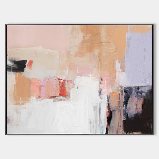 Contemporary Colorful Abstract Oil Painting for Modern Home Decor