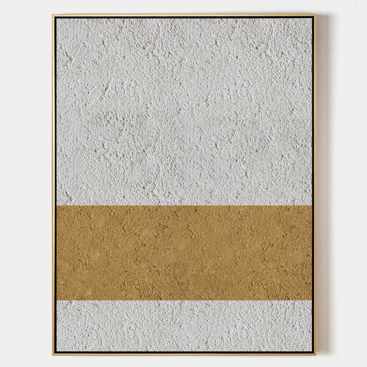 Elegant Modern Minimalist Oil Painting in Neutral Tones for Home Decor