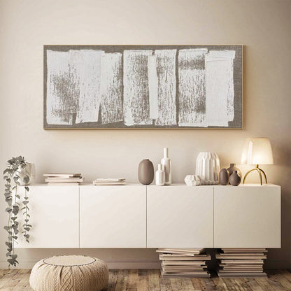 Wabi-Sabi Minimalist Oil Painting for Modern Home Decor