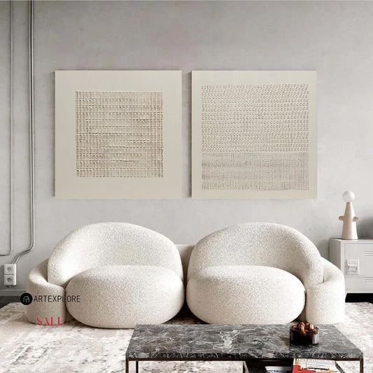 Contemporary Abstract Duo for Modern Home Decor and Artistic Touch