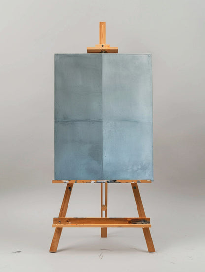 Serene Blue Modern Abstract Oil Painting for Contemporary Art Lovers