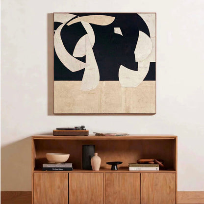 Elegant Minimalist Abstract Oil Painting for Modern Home D√©cor