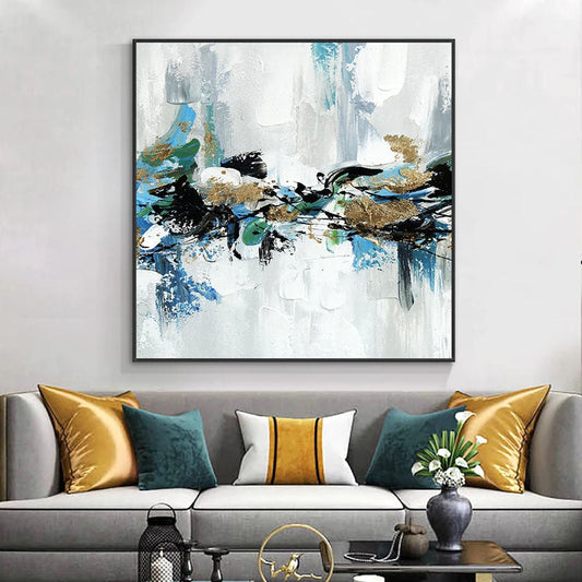 Abstract Serenity: Contemporary Oil Painting Inspired by St. Petersburg