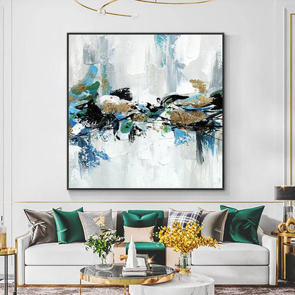 Abstract Serenity: Contemporary Oil Painting Inspired by St. Petersburg
