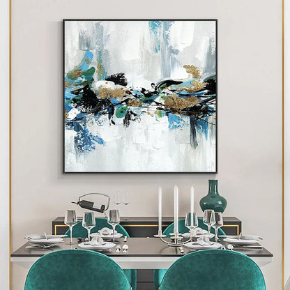 Abstract Serenity: Contemporary Oil Painting Inspired by St. Petersburg