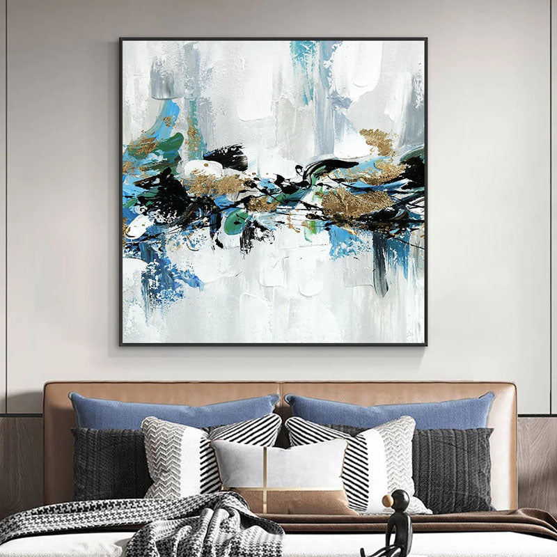 Abstract Serenity: Contemporary Oil Painting Inspired by St. Petersburg