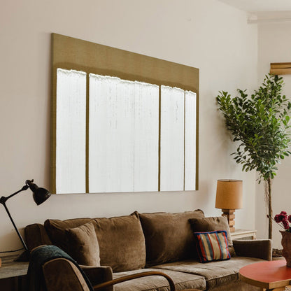 Elegant Wabi-Sabi Minimalist Oil Painting for Serene Home Decor