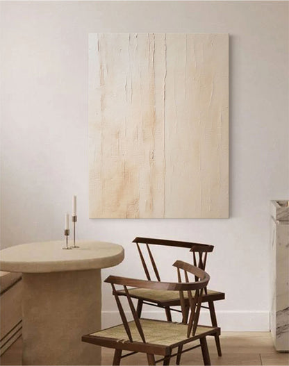 Elegant Textured Minimalist Oil Painting for Modern Home Decor