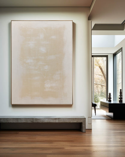 Minimalist Modern Abstract Oil Painting for Home Decor and Art Collectors