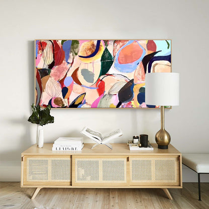 Colorful Abstract Oil Painting for Modern Home Décor and Artistic Inspiration