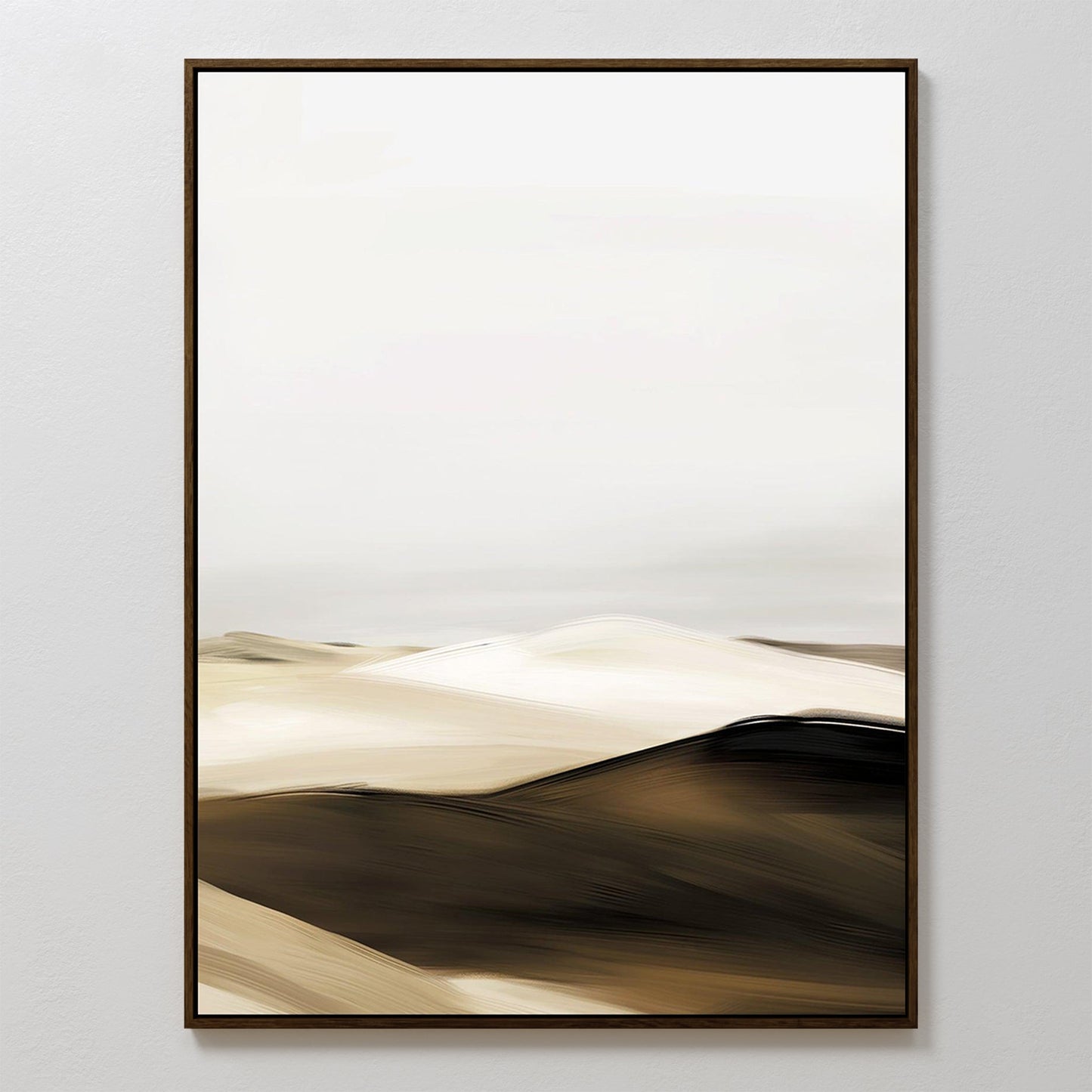 Abstract Desert Landscape Oil Painting for Modern Home Decor