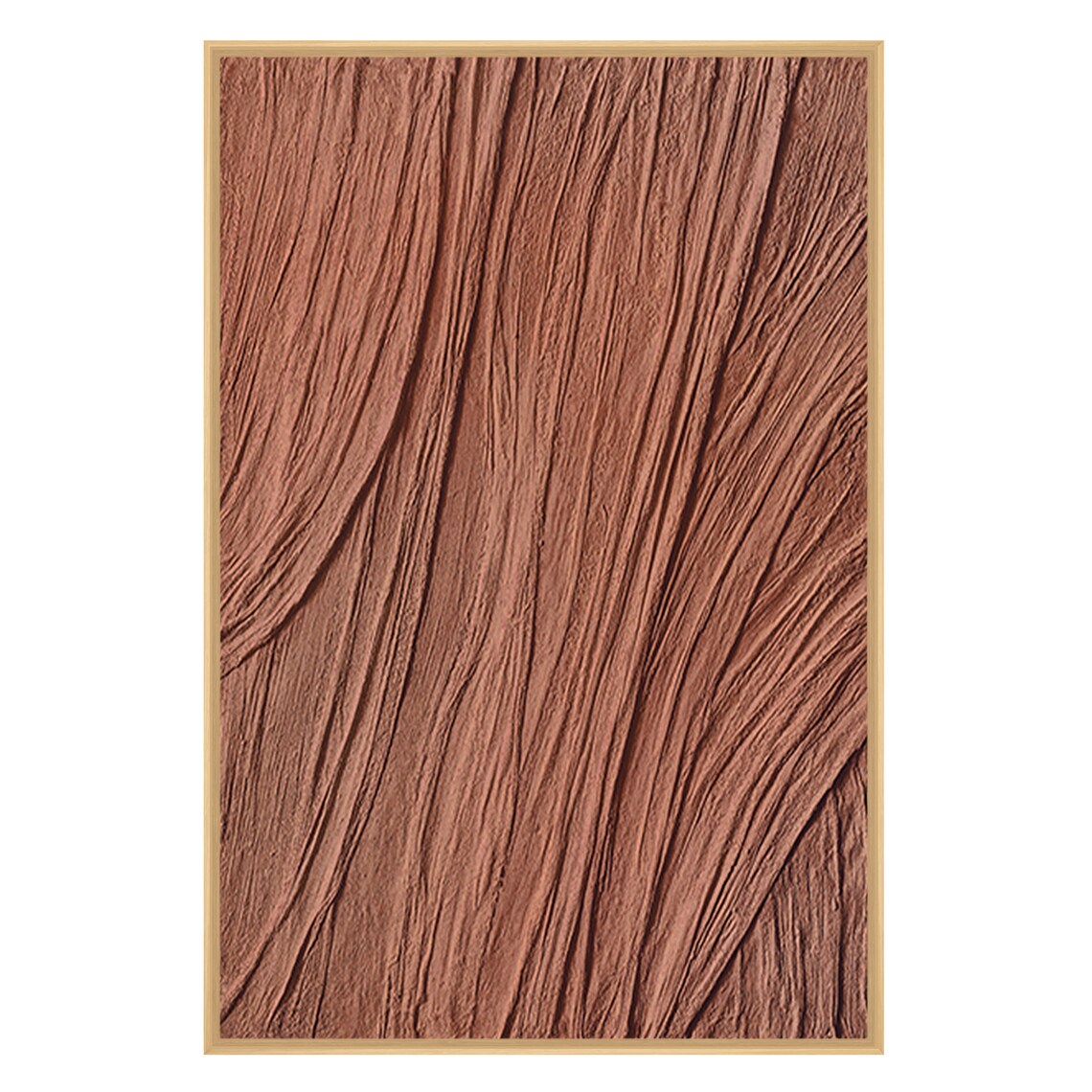 Textured Earth Tones: Abstract Oil Painting for Modern Home Decor