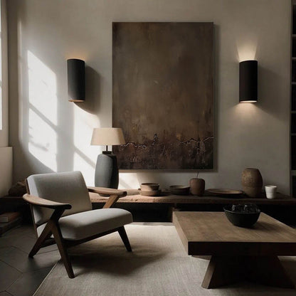Elegant Minimalist Abstract Oil Painting for Modern Home Decor