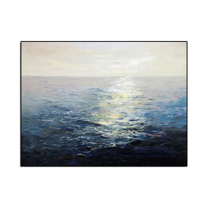 Stunning Ocean Sunrise Oil Painting for Coastal Home Décor