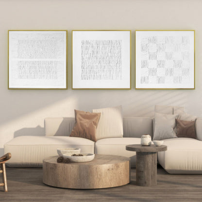 Stylish Abstract Trio for Modern Home D√©cor in Neutral Tones