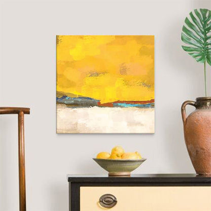 Vibrant Abstract Landscape Oil Painting for Modern Home Decor